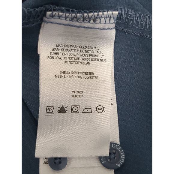 Columbia Adult men's UPF performance blue Size large Fishing Outdoors - Picture 5 of 9